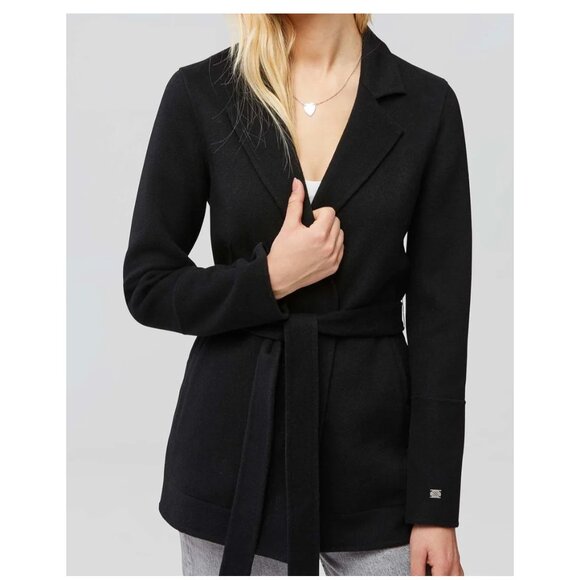 NEW! Soia & Kyo | Gabby Wool Tie-Waist Coat - Picture 14 of 16